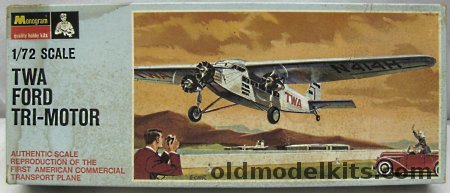 Monogram 1/77 TWA Ford Tri-Motor, PA161-100 plastic model kit